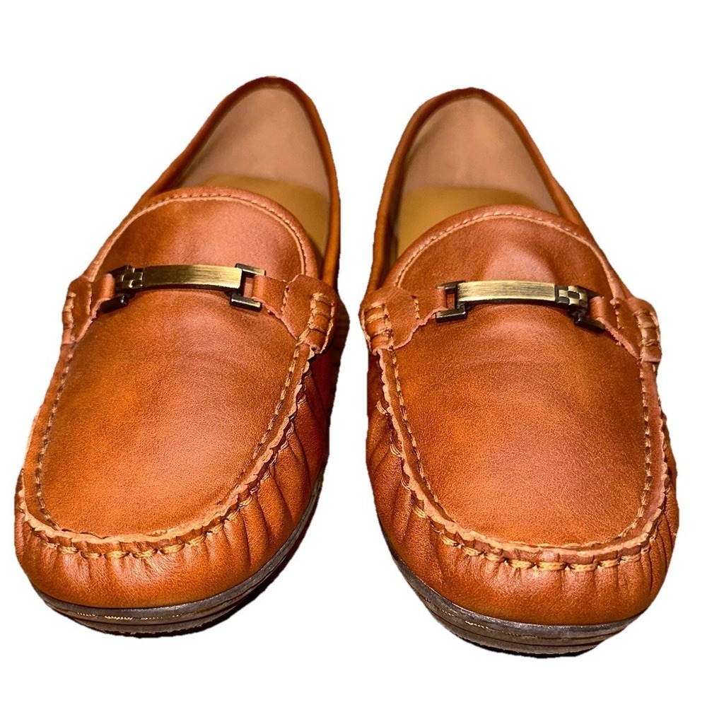 Two By Vince Camuto Daeva Brown Leather Horsebit Driver Loafers Slip On Boy's 3 - Picture 3 of 11
